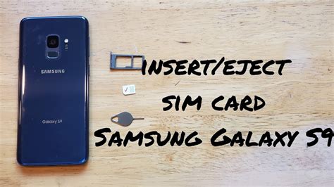 How to insert/eject Sim card Samsung Galaxy S9 .